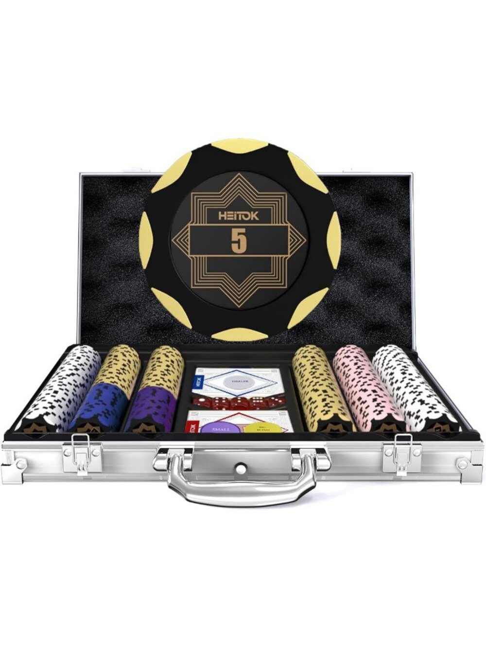 300-Piece Clay Poker Set with 14g Chips & Case - Perfect for Game Night Fun!